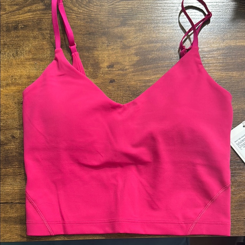 BNWT Lululemon cropped tank size 2